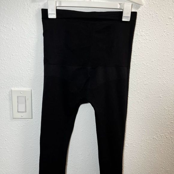 Spanx By Sara Blakely Black High Rise Shapewear Compression Leggings Size XL - Picture 2 of 6